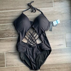 NWT Kenneth Cole Push Up One Piece Bathing Suit